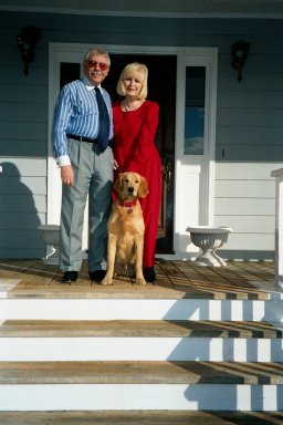 Ron Bron and dog